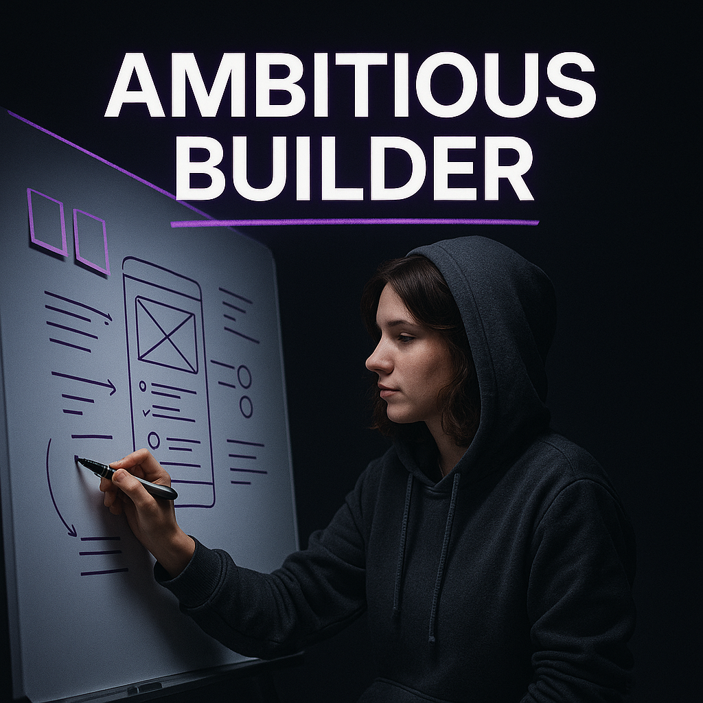 Ambitious builder title artwork